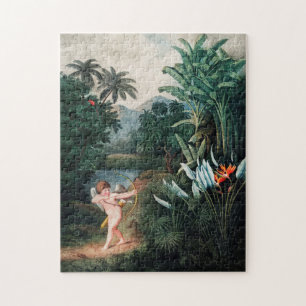 Cupid Inspirating Planten met Love Illustration Ar Legpuzzel