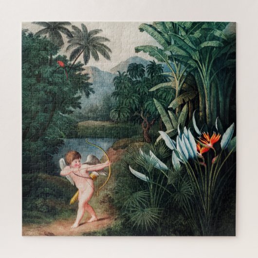 Cupid Inspirating Planten met Love Illustration Ar Legpuzzel (Verticaal)