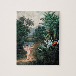 Cupid Inspirating Planten met Love Illustration Ar Legpuzzel