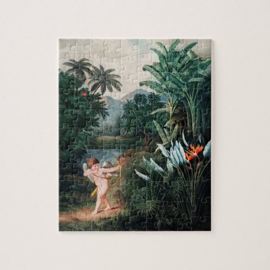 Cupid Inspirating Planten met Love Illustration Ar Legpuzzel (Verticaal)