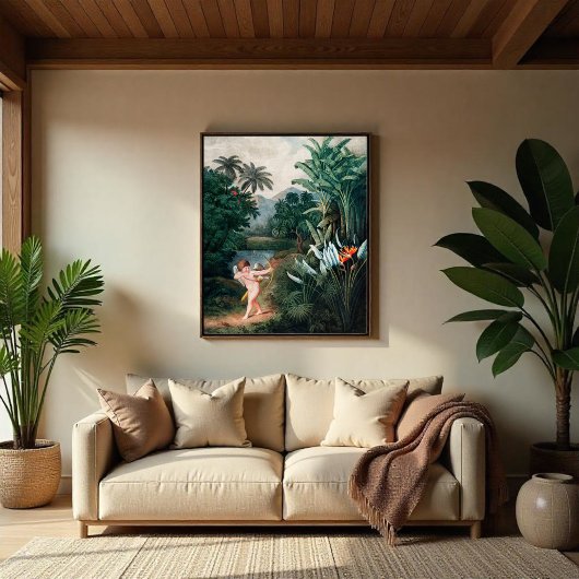 Cupid Inspirating Planten met Love Poster