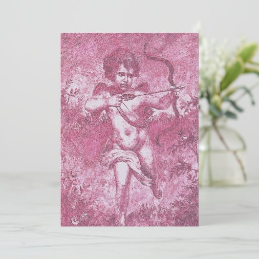 Cupid Invitation Kaart (Staand voorkant)