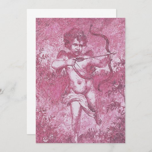 Cupid Invitation Kaart (Voorkant / Achterkant)