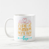 Cupid is Mijn thuisjongen Glossy Trendy Valentijn Koffiemok (Links)
