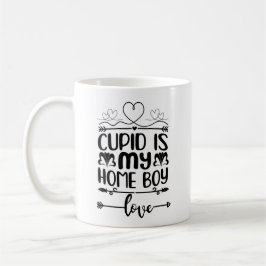 Cupid is Mijn thuisjongen Romantic Trendy Valentij Koffiemok