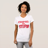 Cupid is stoutmoedige Valentijnse  Retro Typografi T-shirt (Voorkant volledig)