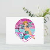 Cupid Japanse Cyberpunk Esthetiek Valentijnsdag Feestdagenkaart (Staand voorkant)