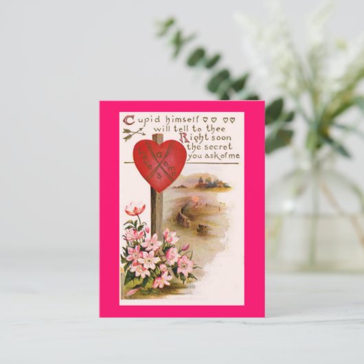 Cupid kent het geheime Briefkaart (Staand voorkant)