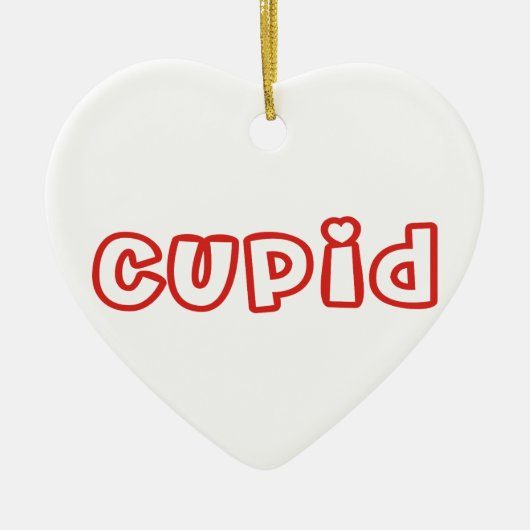 Cupid Keramisch Ornament (Voorkant)