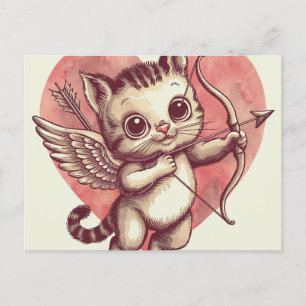 Cupid Kitten Briefkaart