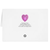 CUPID LACE HEART SILK FUCHSIA CLOTH, Pink Violet (Achterkant Horizontaal)