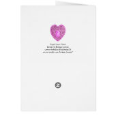 CUPID LACE HEART SILK FUCHSIA CLOTH, roze Black (Achterkant)