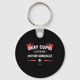 Cupid laten we Victor Gonzalez Funny Valentine Sel Sleutelhanger