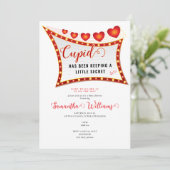 Cupid Little Secret Valentijn februari Baby shower Kaart (Staand voorkant)
