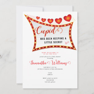 Cupid Little Secret Valentijn februari Baby shower Kaart