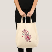 Cupid Llama voor Valentijnsdag Tote Bag (Voorkant (product))