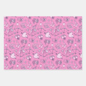 Cupid Love Heart Doodle Pattern Valentijnsdag Inpakpapier Vel (Voorkant 2)