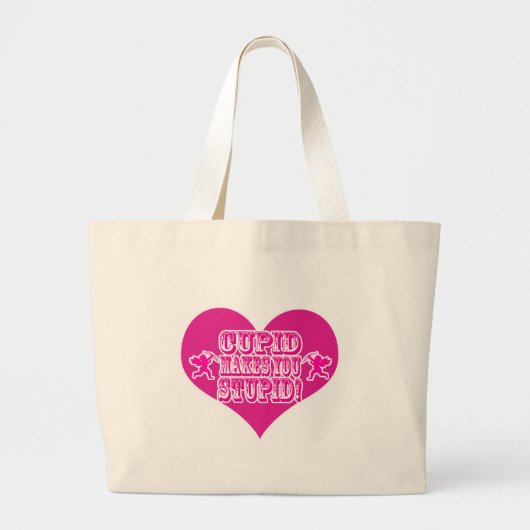Cupid maakt je stoutmoedig ontwerp van de Valentij Grote Tote Bag (Voorkant)