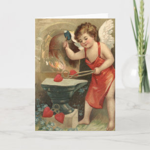 Cupid Making Hearts  Valentijn Feestdagen Kaart