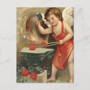 Cupid Making Hearts  Valentijn Feestdagenkaart