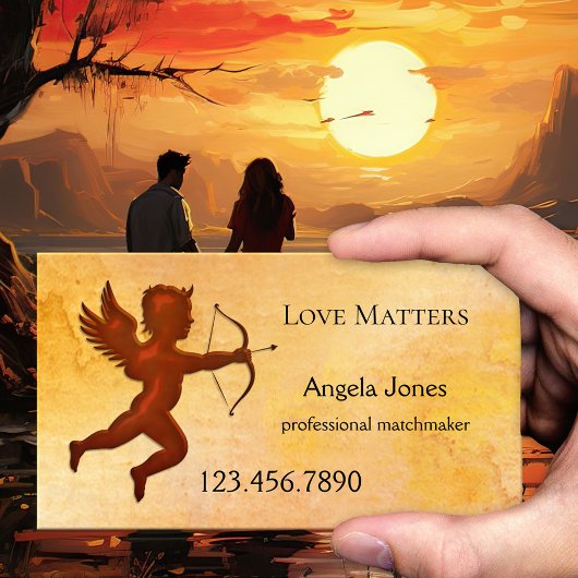 Cupid Matchmaker Appointment Visitekaartje Afsprakenkaartje