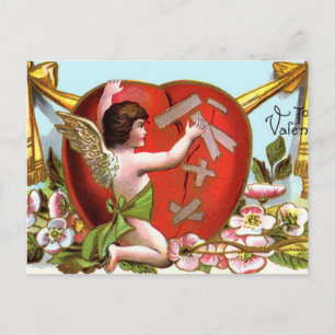Cupid Mending Broken Heart Feestdagenkaart