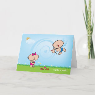 Cupid met arrow Valentijn Love Kaart