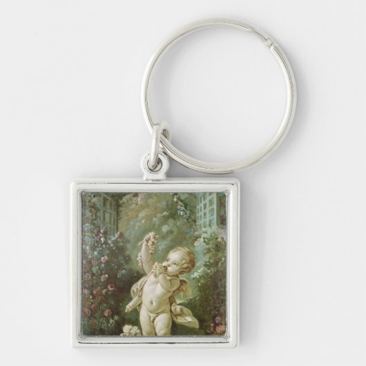 Cupid met druiven sleutelhanger (Voorkant)