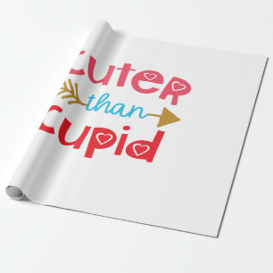 Cupid met een paar cadeautjes cadeaupapier