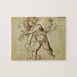 Cupid met een Violin door Domenico Campagnola Legpuzzel