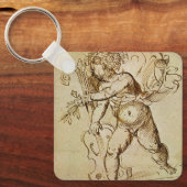 Cupid met een Violin door Domenico Campagnola Sleutelhanger (Voorkant)