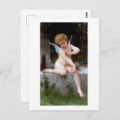 Cupid met een vlinder, Bouguereau Briefkaart (Voorkant / Achterkant)