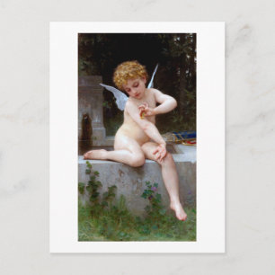 Cupid met een vlinder, Bouguereau Briefkaart