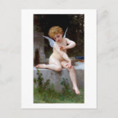 Cupid met een vlinder, Bouguereau Briefkaart (Voorkant)
