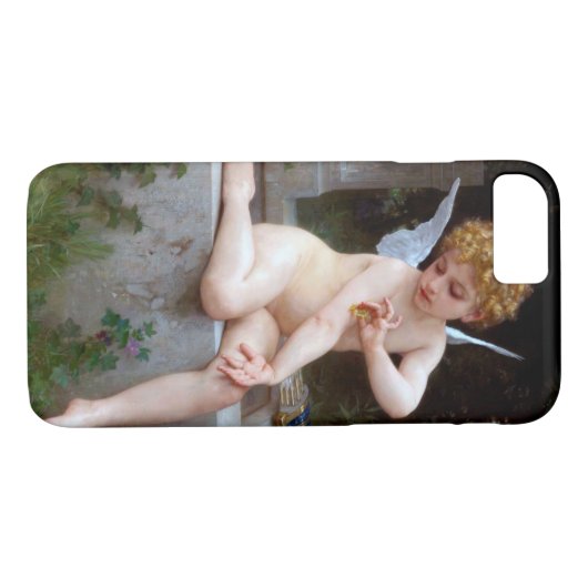Cupid met een vlinder, Bouguereau Case-Mate iPhone Case (Achterkant (Horizontaal))