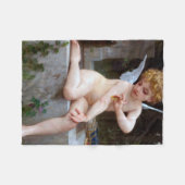 Cupid met een vlinder, Bouguereau Fleece Deken (Voorkant (Horizontaal))