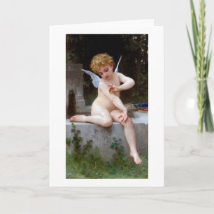 Cupid met een vlinder, Bouguereau Kaart