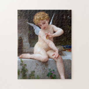 Cupid met een vlinder, Bouguereau Legpuzzel