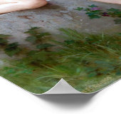 Cupid met een vlinder, Bouguereau Poster (Hoek)