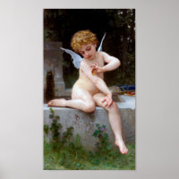 Cupid met een vlinder, Bouguereau