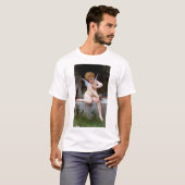 Cupid met een vlinder, Bouguereau T-shirt (Voorkant volledig)