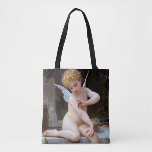Cupid met een vlinder, Bouguereau Tote Bag