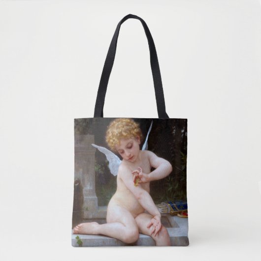 Cupid met een vlinder, Bouguereau Tote Bag (Voorkant)