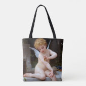 Cupid met een vlinder, Bouguereau Tote Bag (Achterkant)