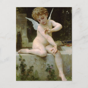 Cupid Met een vlinder van William Bouguereau Briefkaart