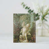 Cupid met grafiek briefkaart (Staand voorkant)