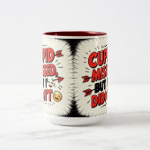 Cupid missed, but I didn't Tweekleurige Koffiemok (Center)