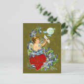 Cupid & Moonbeam Valentijn Feestdagenkaart (Staand voorkant)