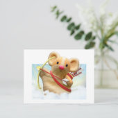 Cupid Mouse Briefkaart (Staand voorkant)