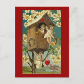 Cupid Musicians in A Treehouse Briefkaart (Voorkant)
